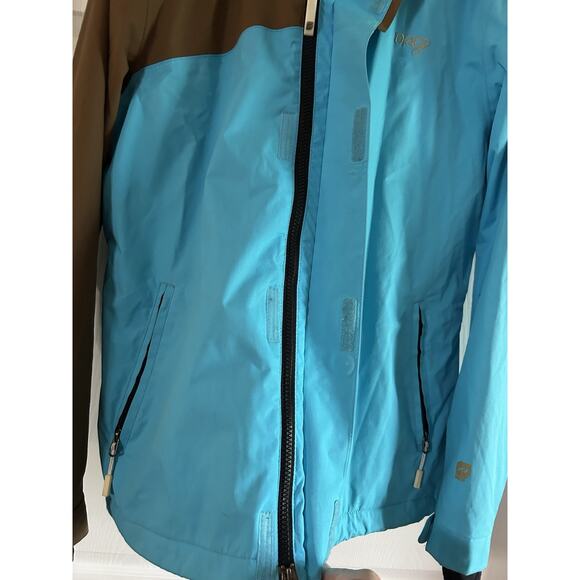 Orage Jacket Womens Size Medium Blue-Brown Ski Snow Outerwear Full Zip. Hood. - Picture 6 of 12